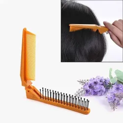 Portable Folding Double Headed Hair Brush Comb
